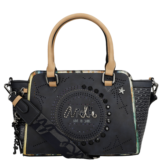 Borsa manici corti - HOLLYWOOD Studio blu navy