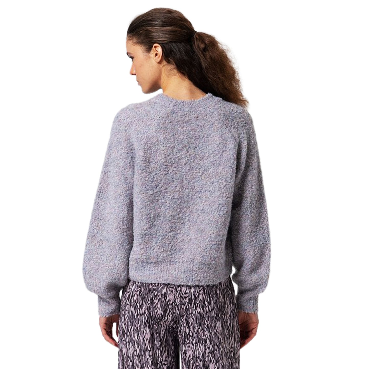 SURKANA - Maglione corto girocollo con maniche raglan a sbuffo-SURKANA-VIALESCARPE