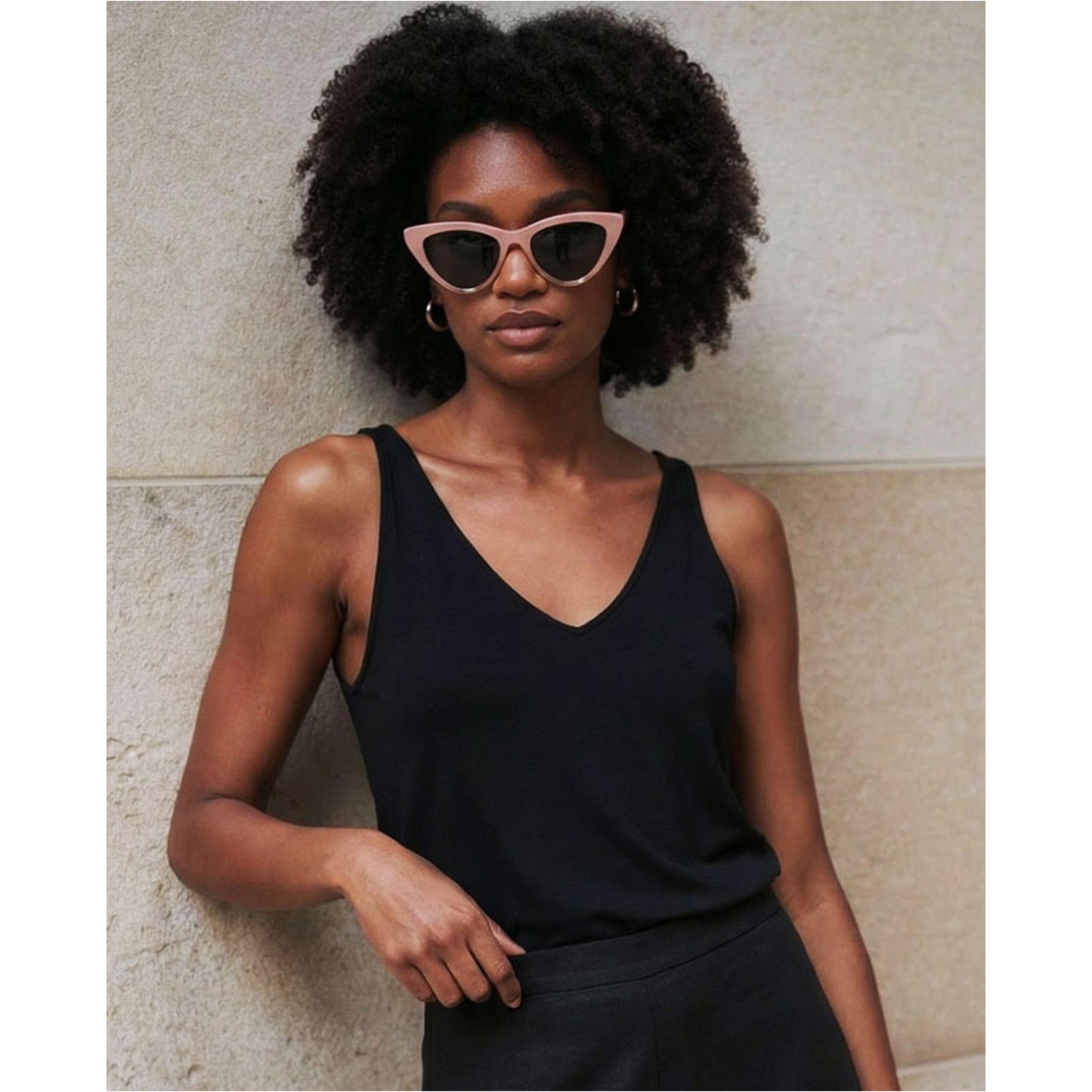 SURKANA Top a spalline Nero-SURKANA-VIALESCARPE