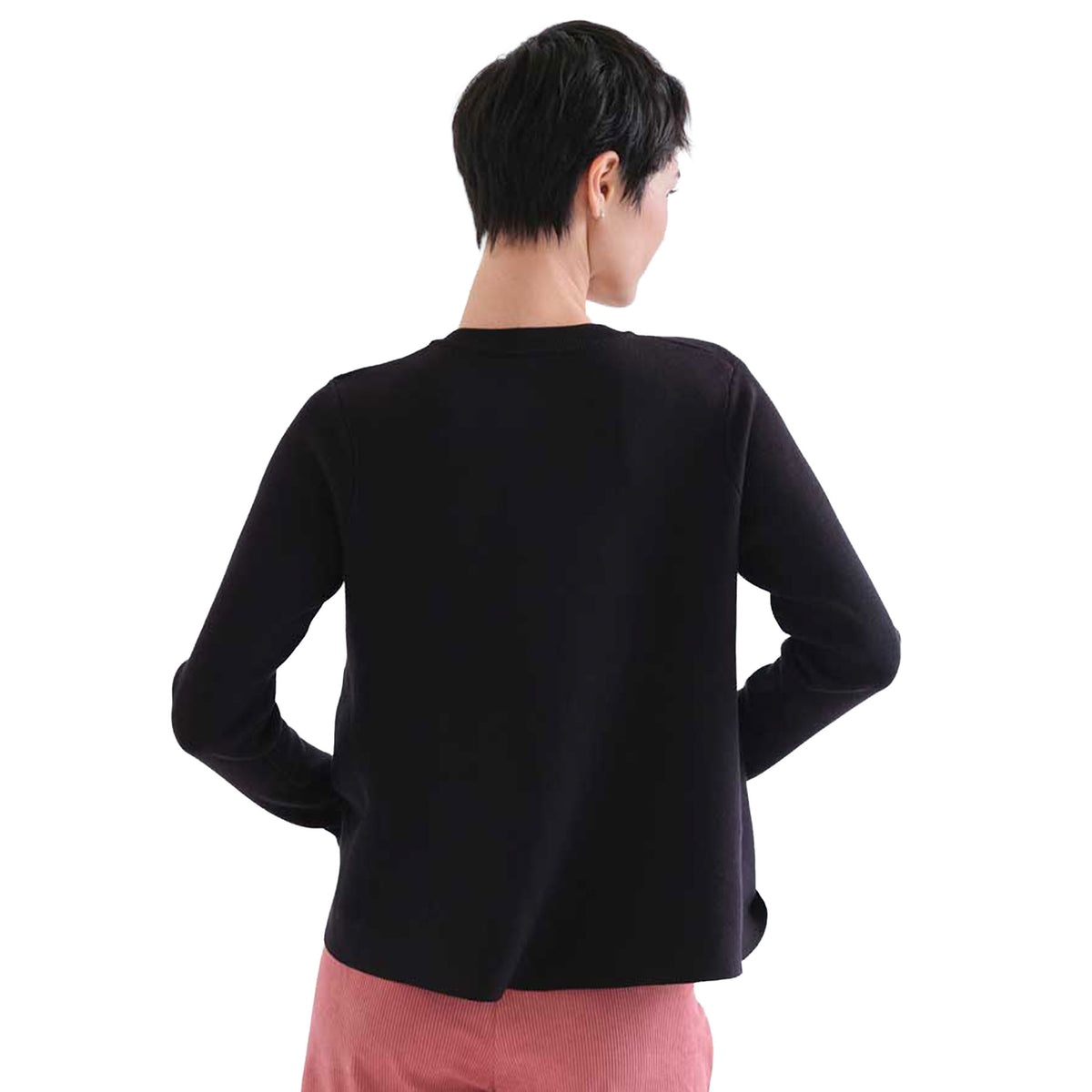 COMPAÑÍA FANTÁSTICA Cardigan nero con bottoni multicolor