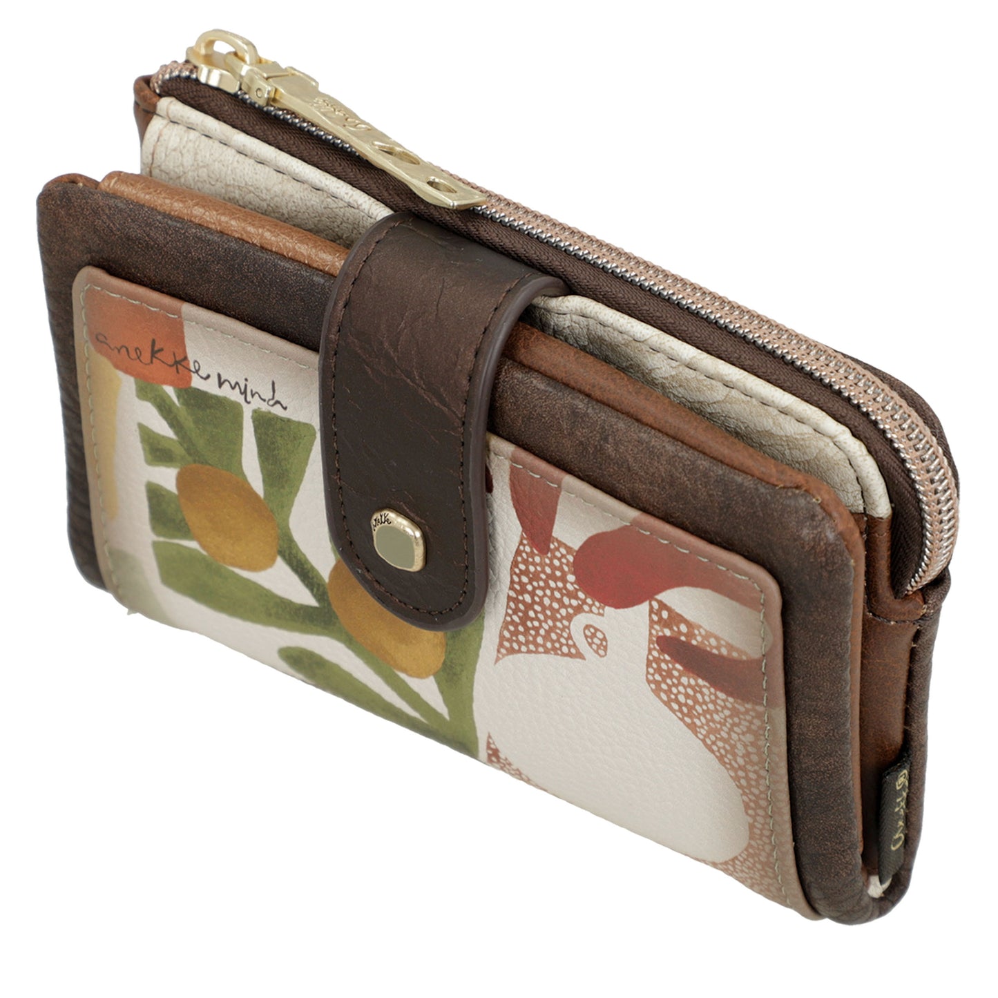 ANEKKE Portafogli RFID flessibile Muse Medium
