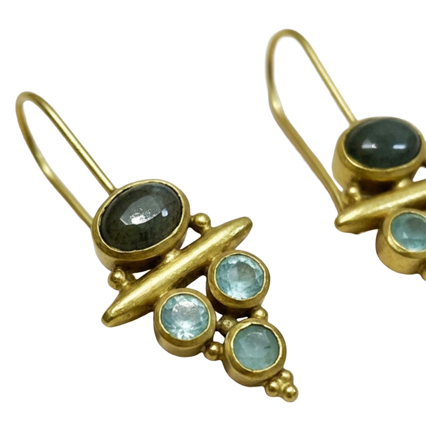SURKANA Orecchini grappolo con labradorite