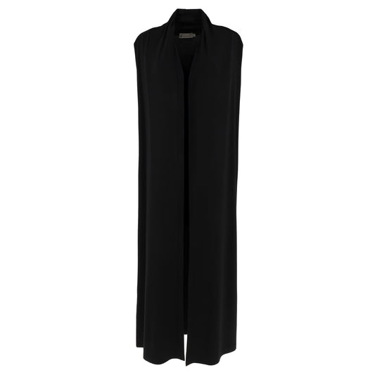 KARAKORUM Maxi Gilet NARCISO Nero-KARAKORUM-VIALESCARPE