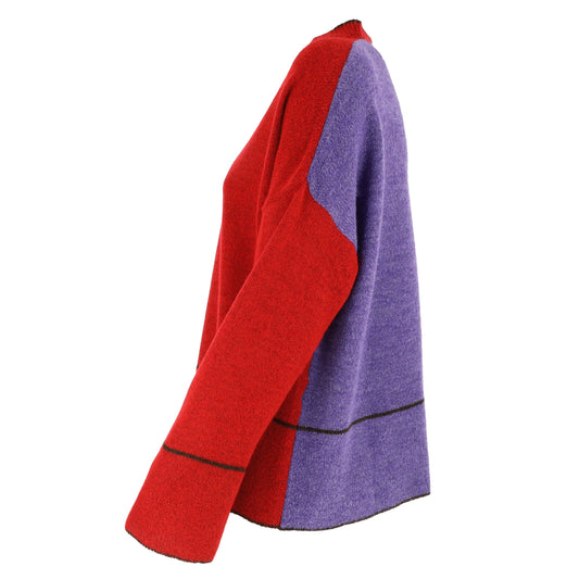 KARAKORUM Maglia SABINA Rosso e Viola
