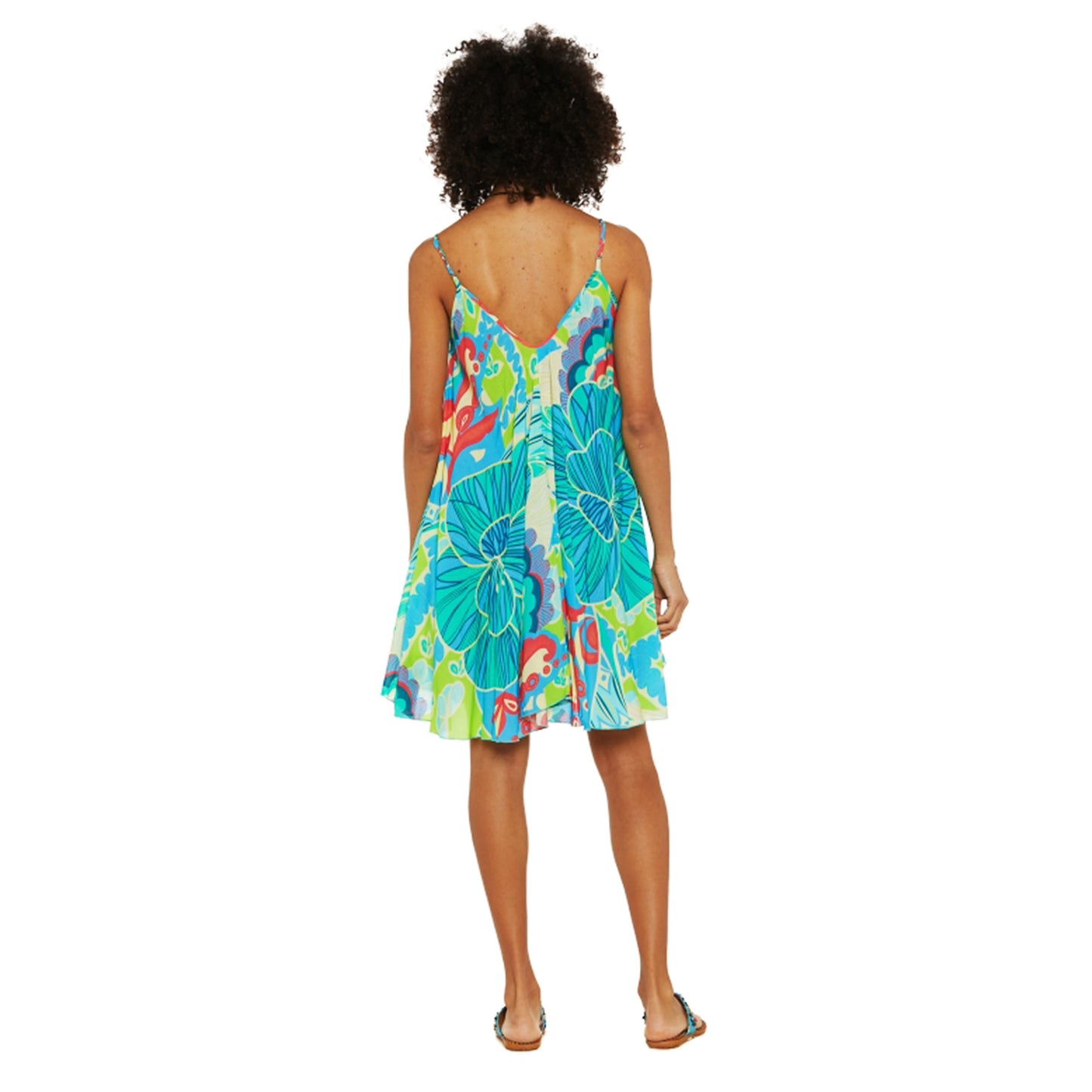 BABA DESIGN - Abito corto MYSTIC LAGOON