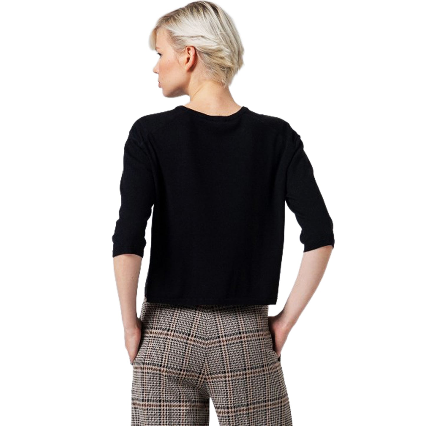 SURKANA - Maglia cropped a maniche 3/4-SURKANA-VIALESCARPE