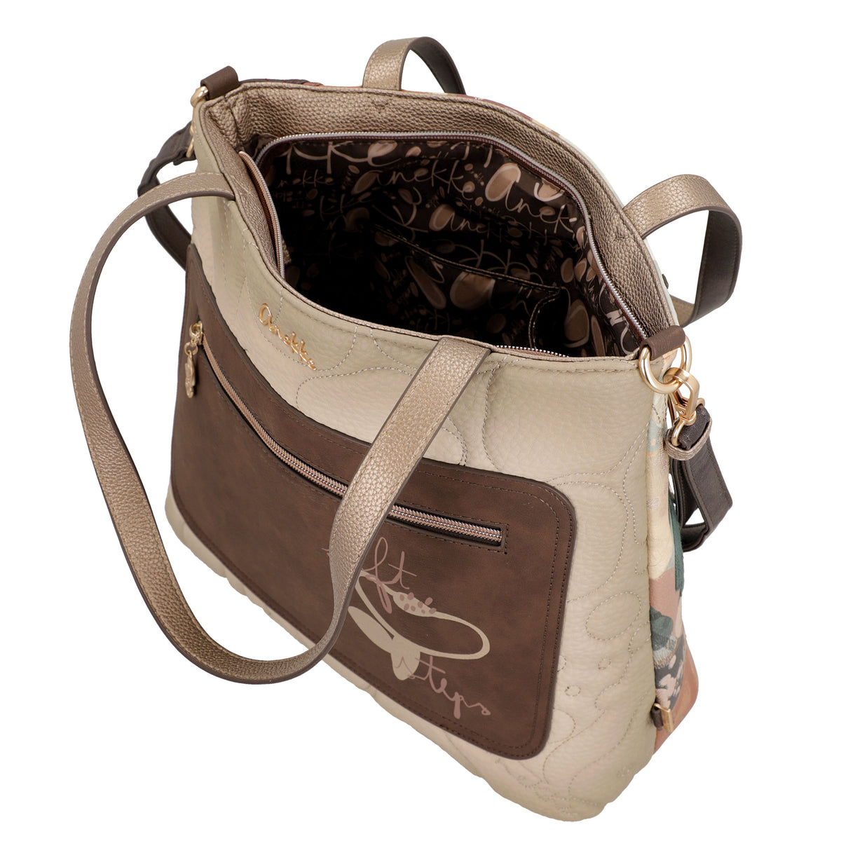 ANEKKE Borsa a Spalla Quadrata Blossom