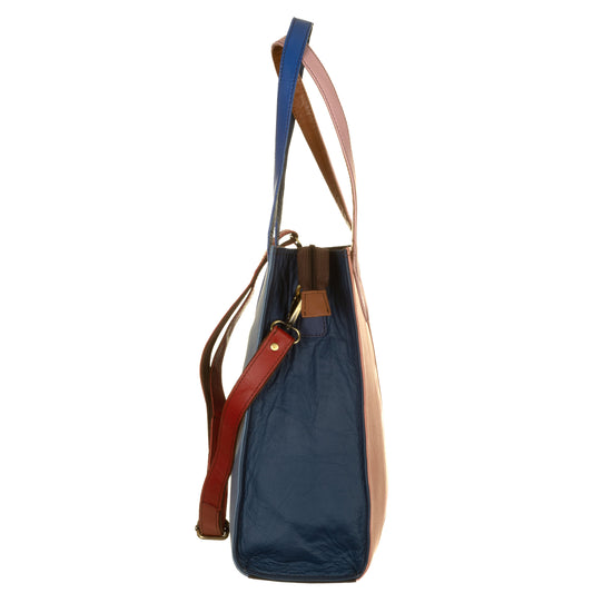 SORUKA Borsa GISELLE nei toni del blu e rosa-SORUKA-VIALESCARPE