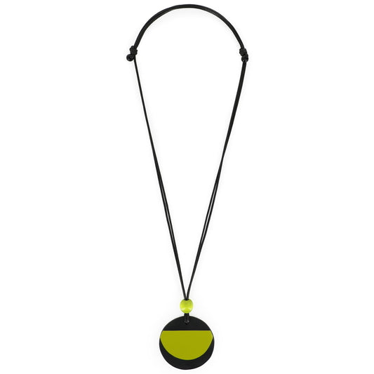 KARAKORUM Collana Hilda nera e lime