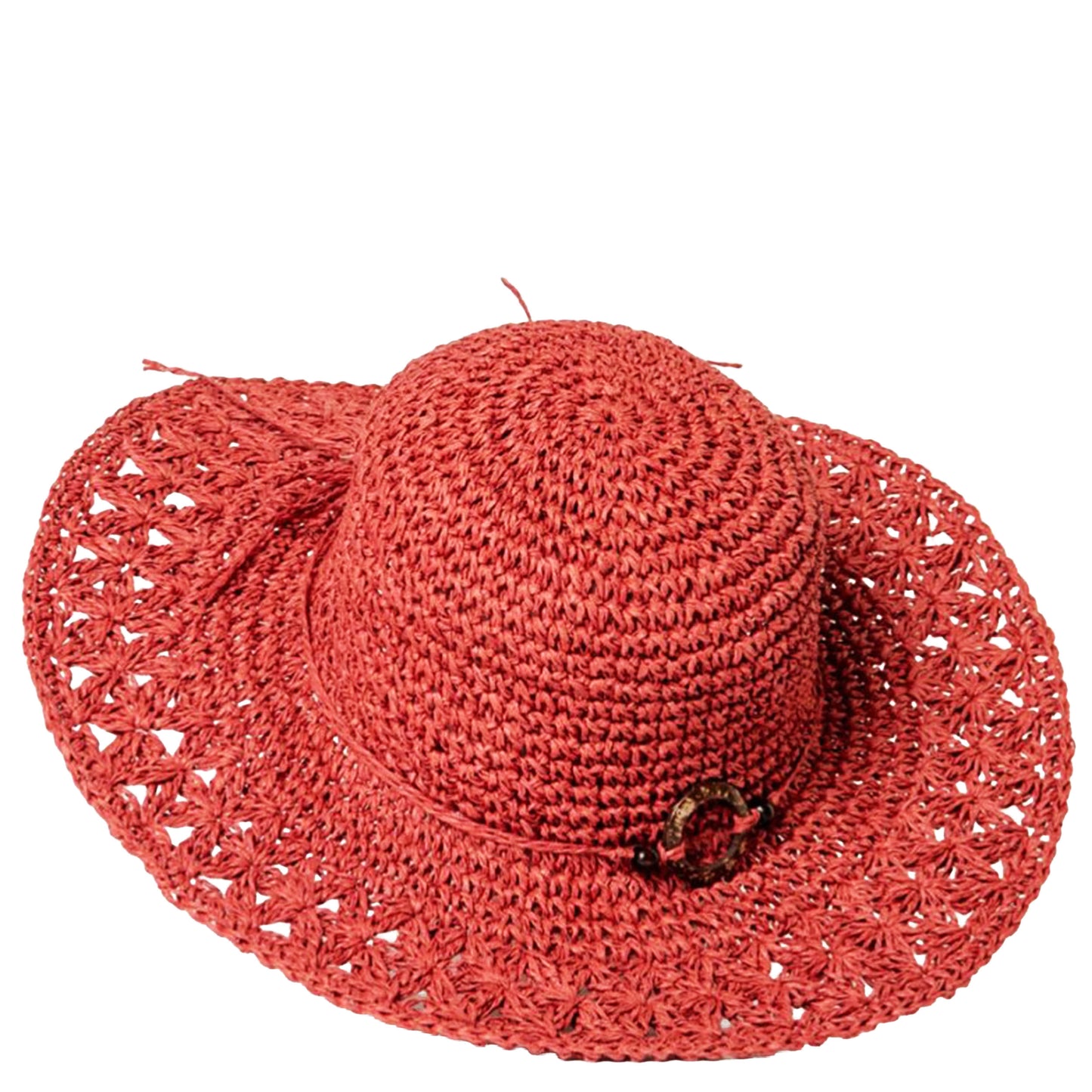 SURKANA Cappello di rafia semplice Marrone