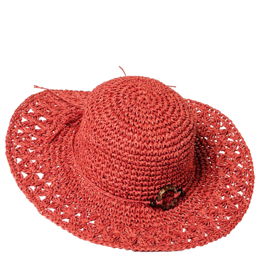 SURKANA Cappello di rafia semplice Marrone