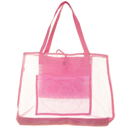 Borsa LATIN rete trasparente rosa