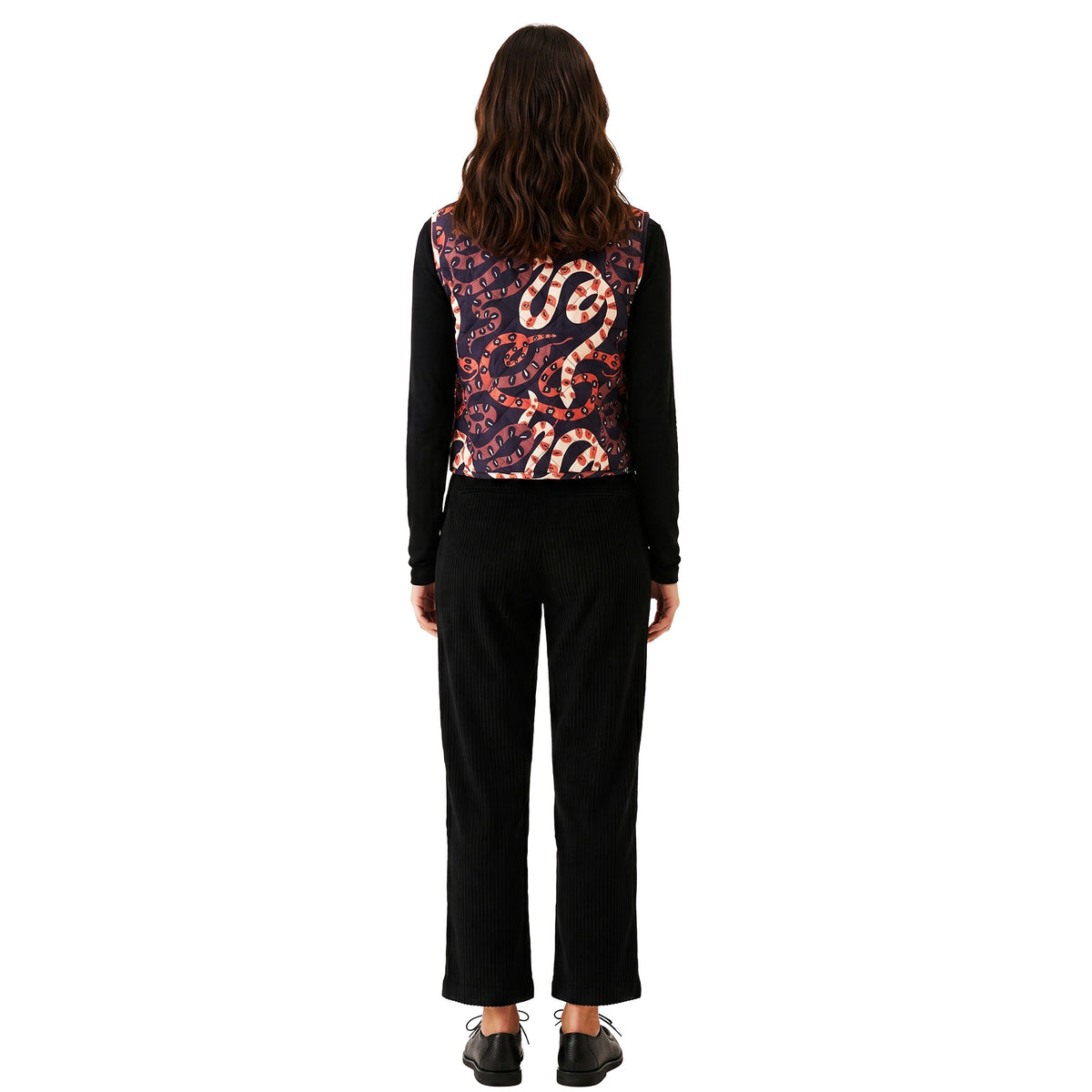 PEPALOVES Gilet Snakes nero