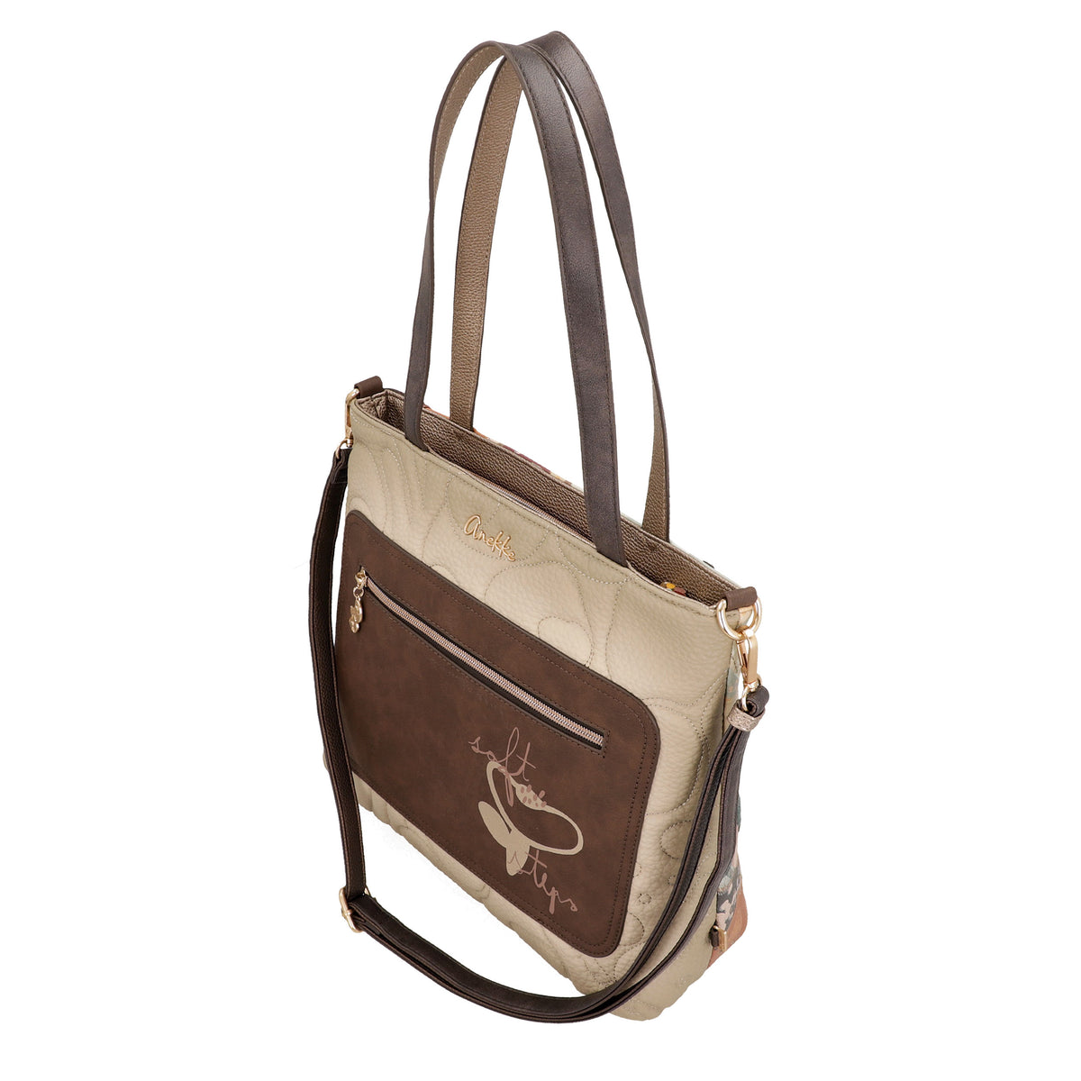ANEKKE Borsa a Spalla Quadrata Blossom