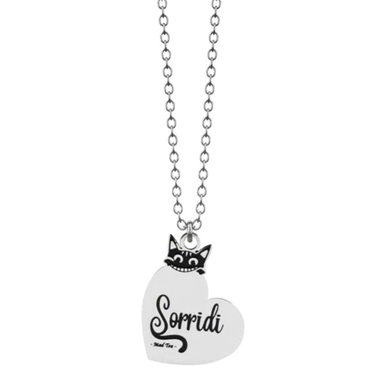 MAD TEA - Collana Gatto di Alice “Sorridi”