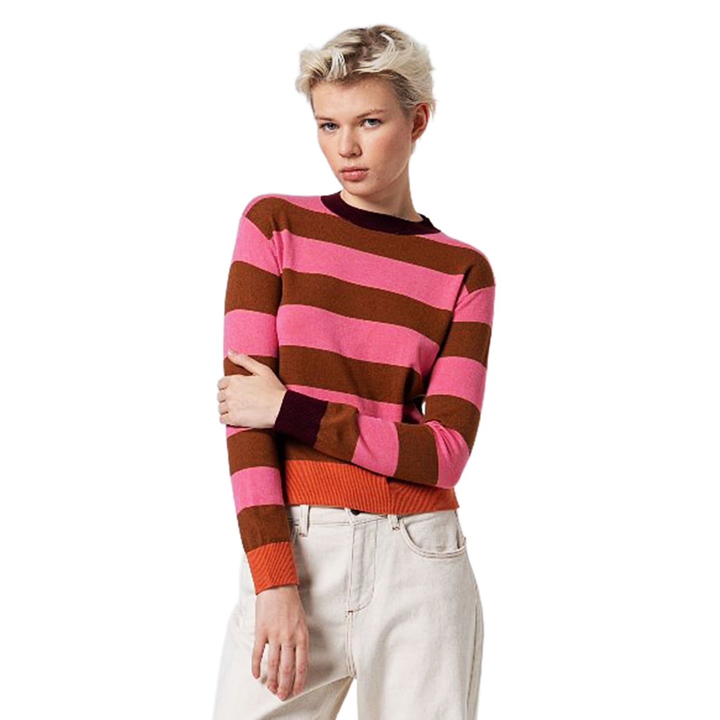 SURKANA - Maglia girocollo a righe-SURKANA-VIALESCARPE