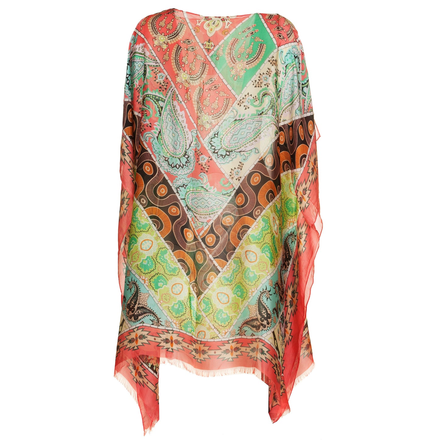 Kaftano Foulard Finto Patch. silk touch