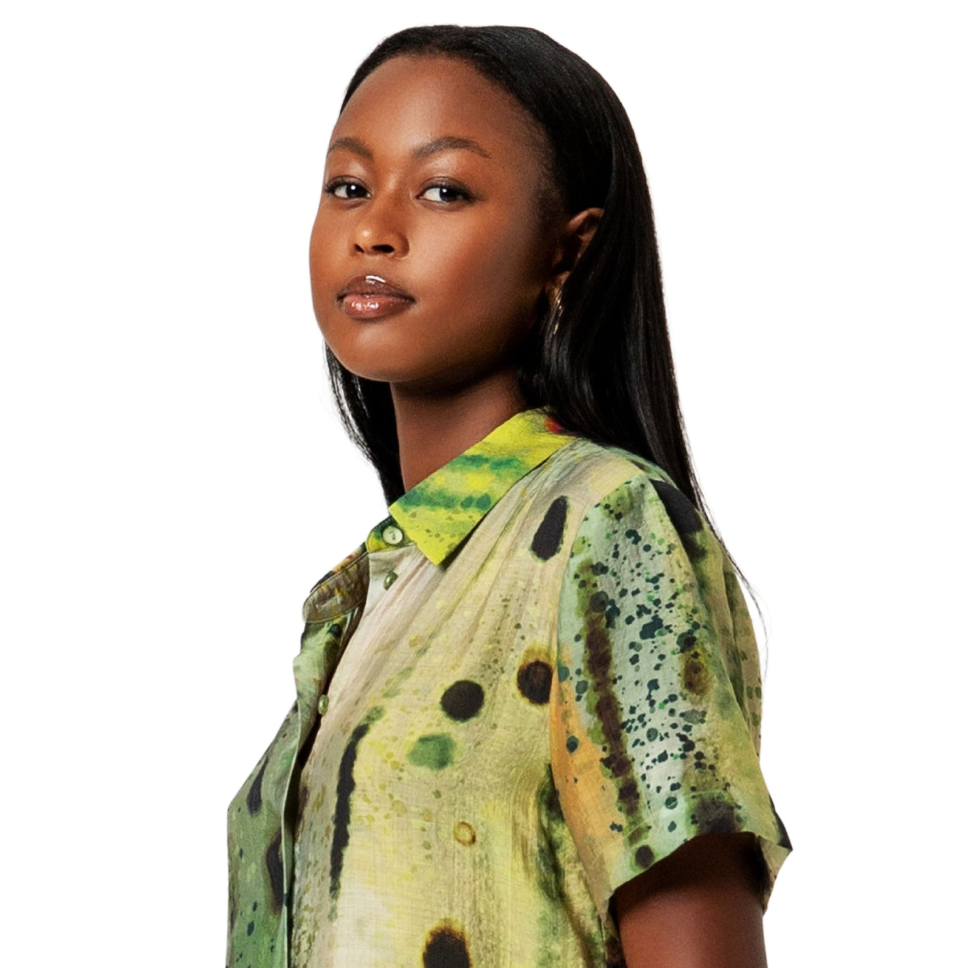 SURKANA Camicia lunga a maniche corte Verde-SURKANA-VIALESCARPE