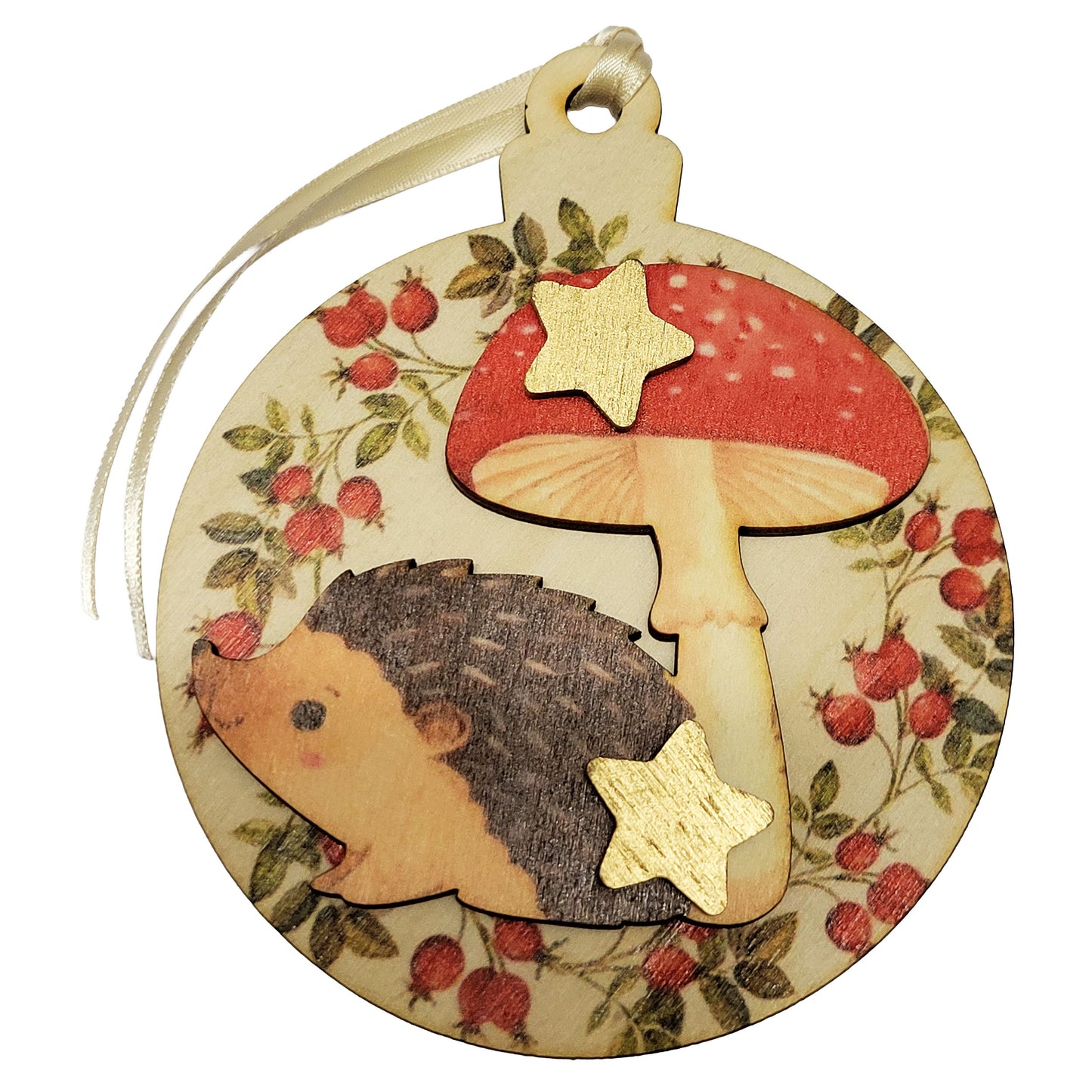 Picà Pallina di Natale con Riccio e Fungo-Picà-VIALESCARPE