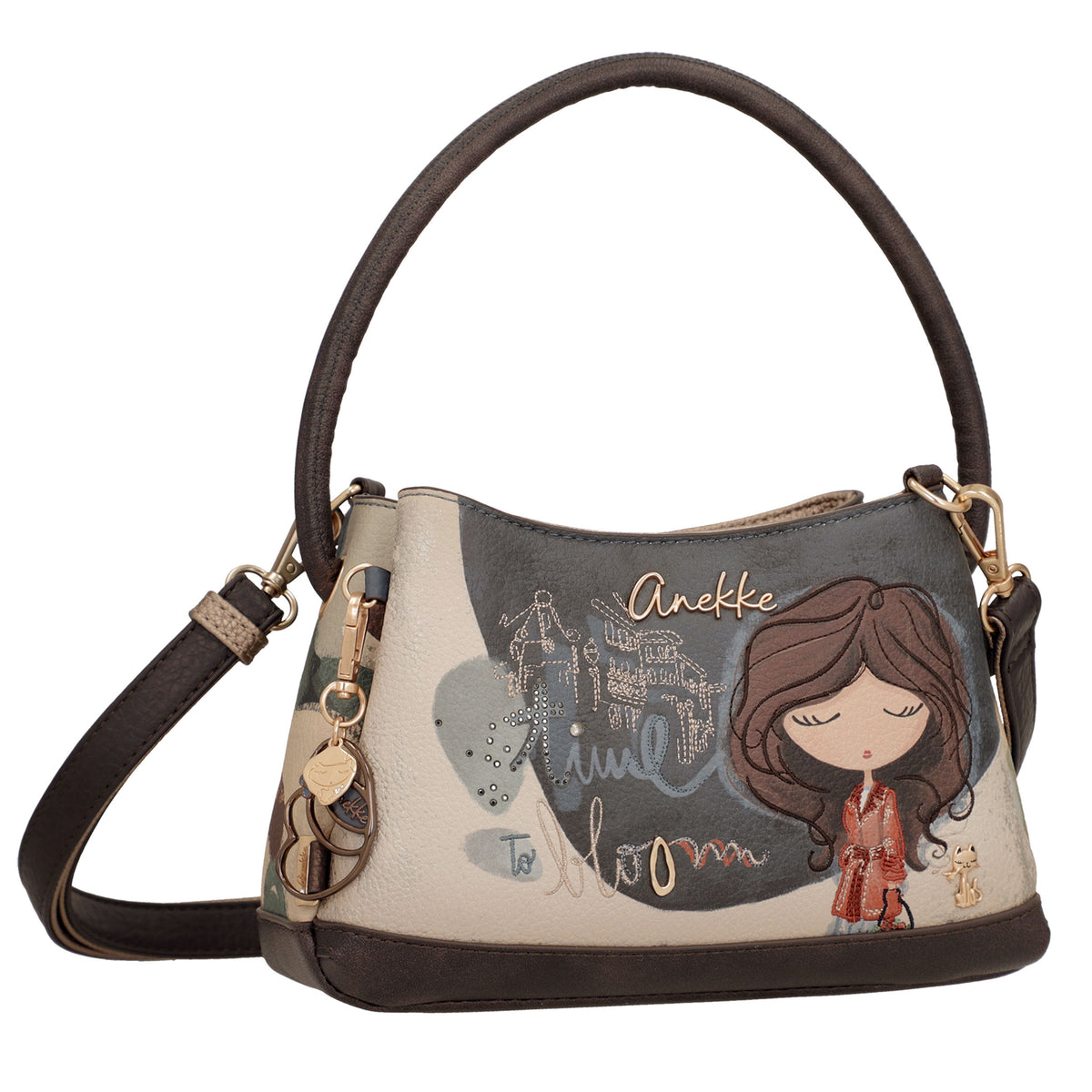 ANEKKE Borsa a spalla con tracolla Tulip