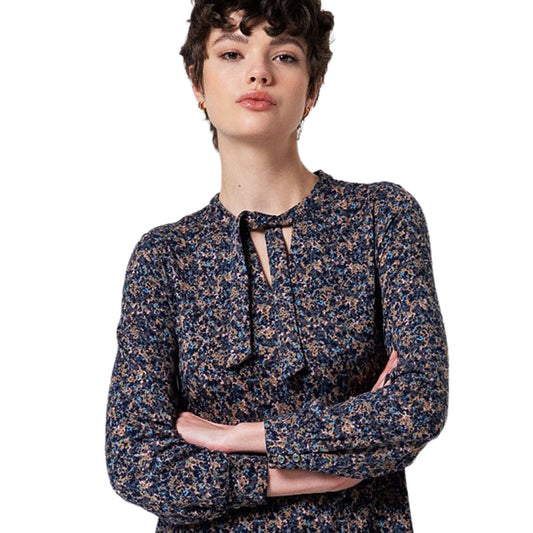 SURKANA - Abito corto stampato con allacciatura-SURKANA-VIALESCARPE