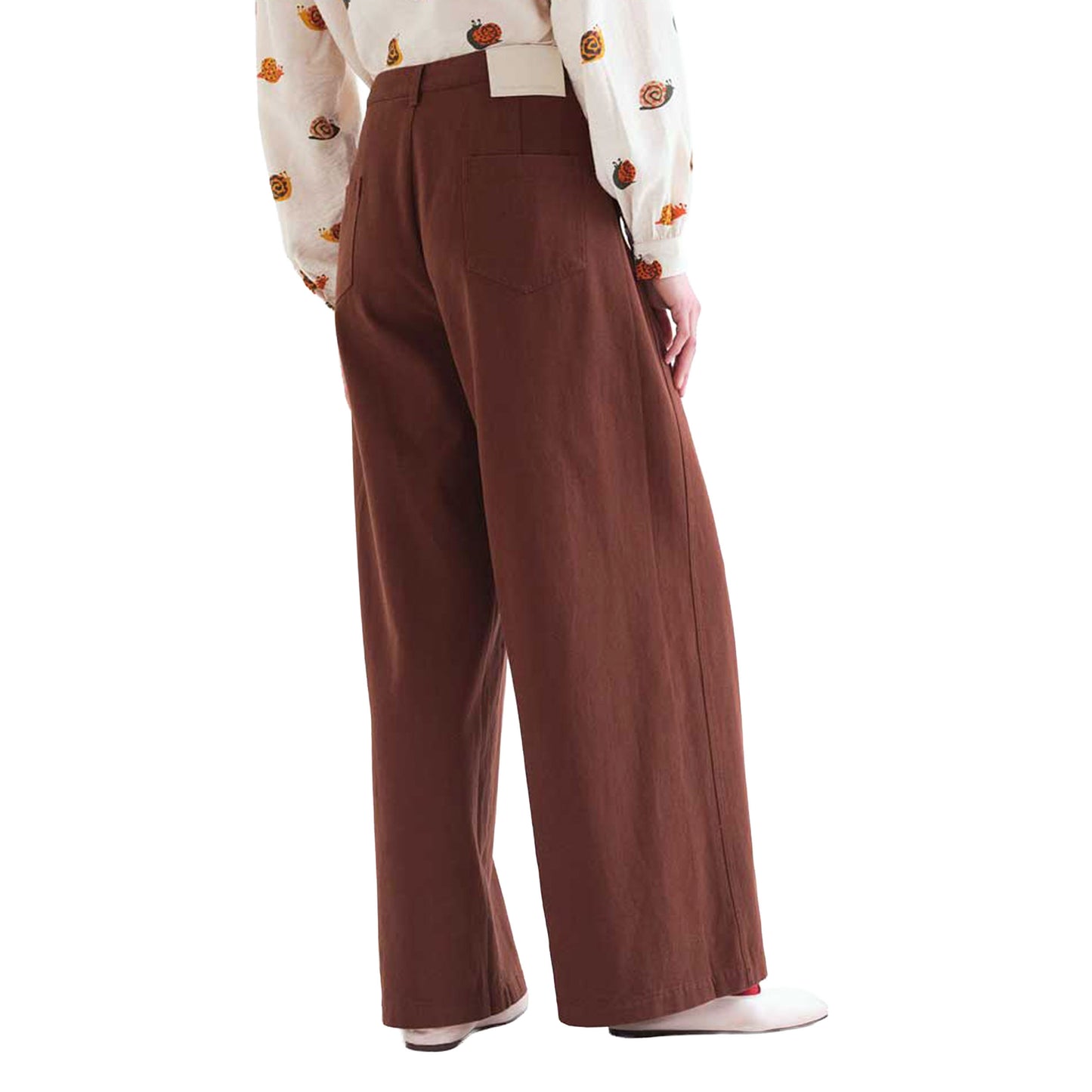 COMPAÑÍA FANTÁSTICA Pantaloni in denim marrone