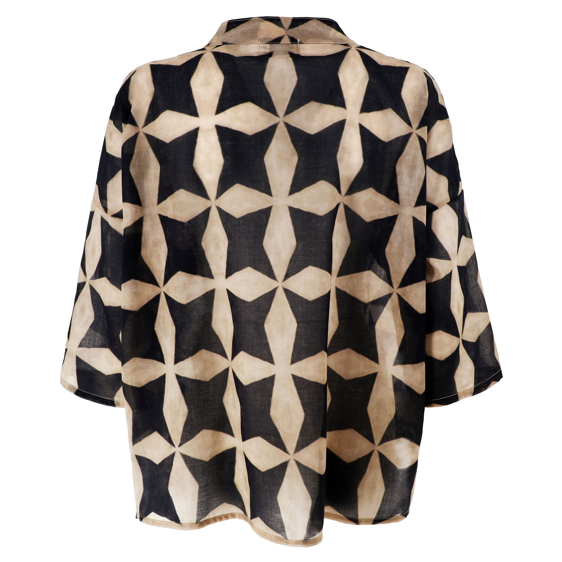 KARAKORUM Camicia TAYLOR Nero ed Ecru-KARAKORUM-VIALESCARPE
