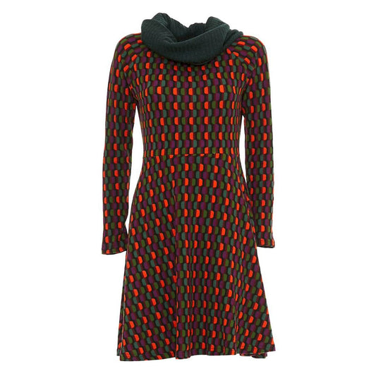 BABA Design - Abito corto jersey con collo dolcevita morbido-Baba design-VIALESCARPE