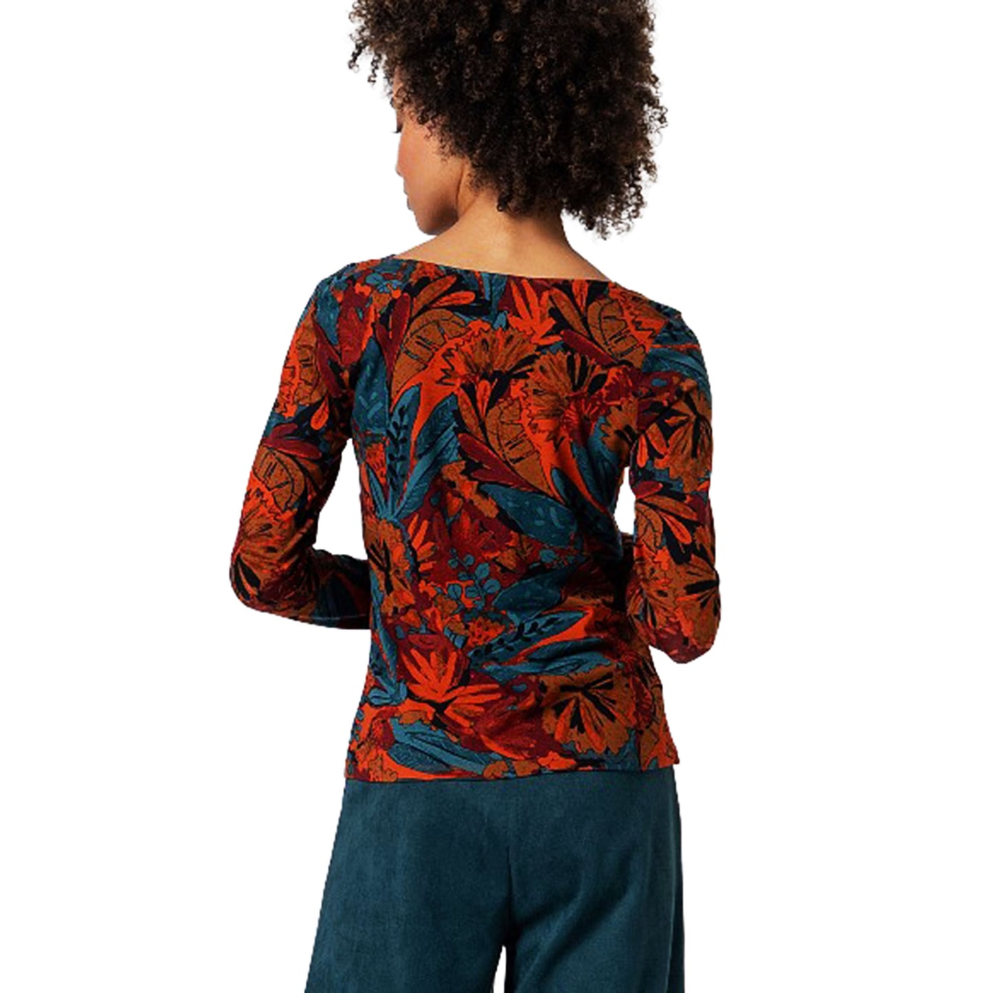 SURKANA - T-shirt aderente elasticizzata con scollo drappeggiato-SURKANA-VIALESCARPE