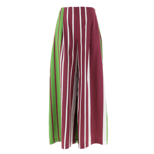 Karakorum Pantaloni Sally Bordeaux a Righe