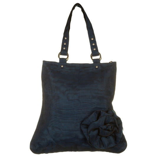 Borsa con fiore blu