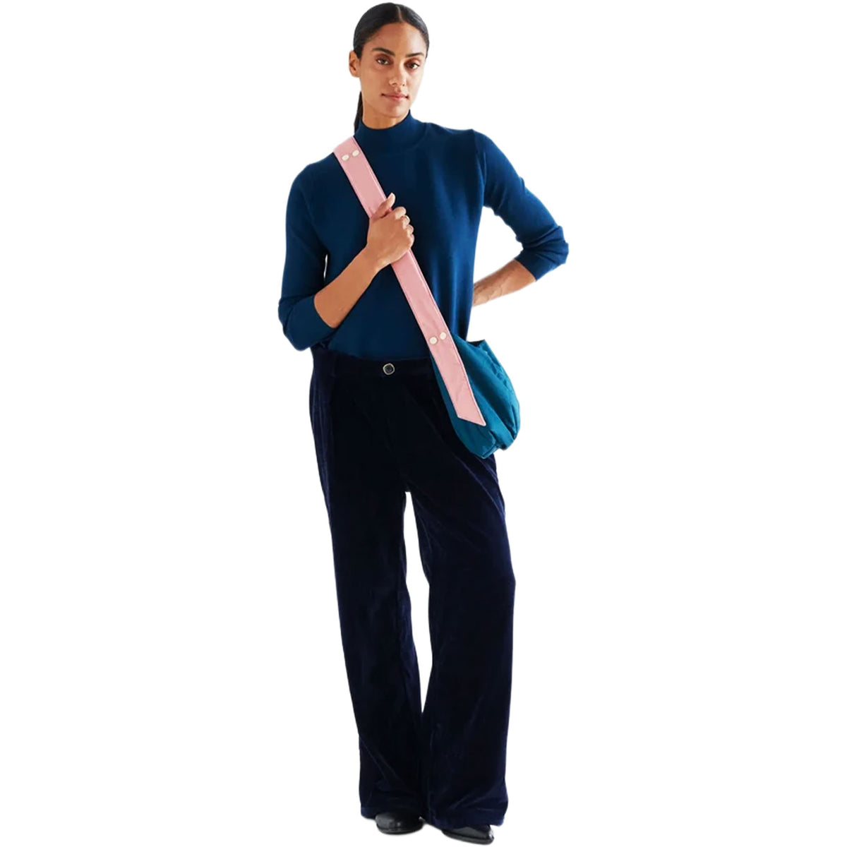 COMPAÑÍA FANTÁSTICA Maglione basic ottanio a collo alto