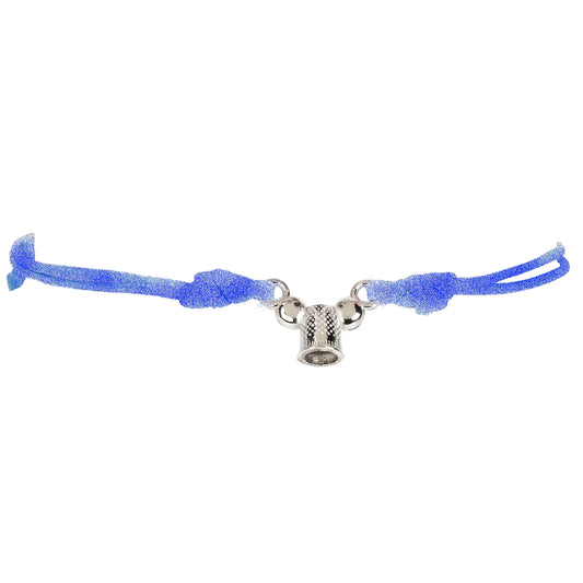 Bracciale Filo Magico Cotone Ditale rodio TOPO