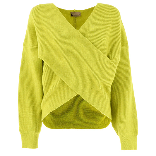 KARAKORUM Maglia Gabriella lime incrociata