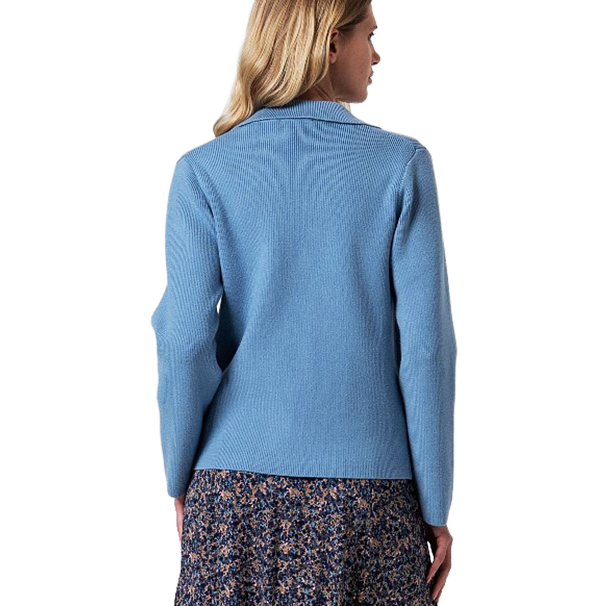 SURKANA - Giacca in maglia con collo a revers e tasche-SURKANA-VIALESCARPE