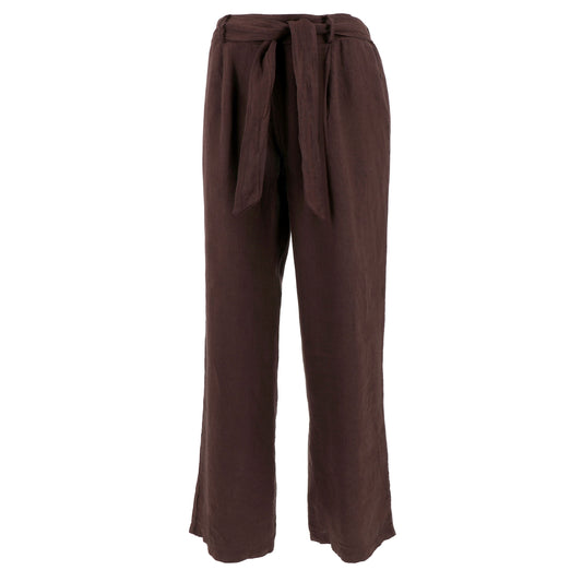 KARAKORUM Pantaloni LINDY lino Marrone