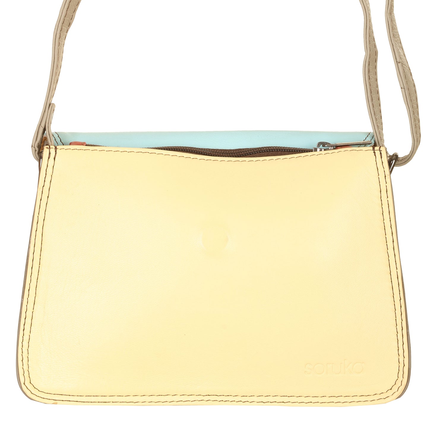 Borsa Laia patella reversibile Bordò-Celeste-Giallo-Maculato