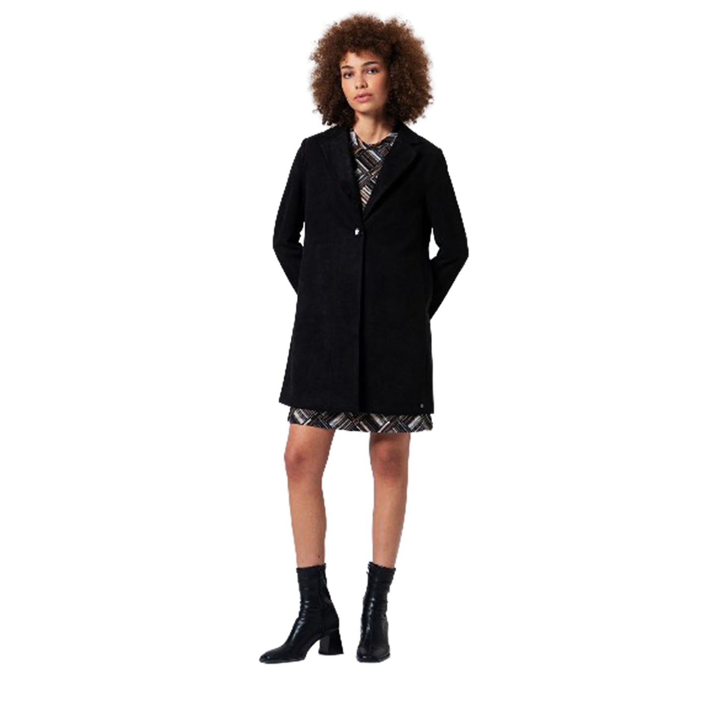 SURKANA - Cappotto oversize effetto velluto-SURKANA-VIALESCARPE