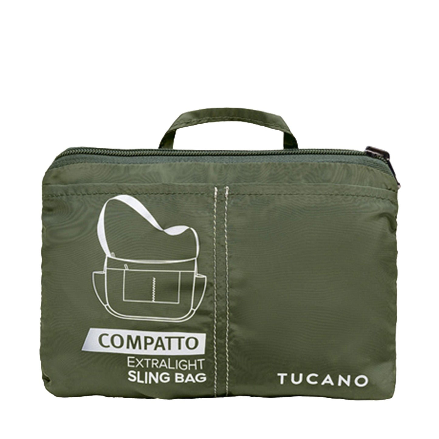 Borsa sling ripiegabile super leggera Verde militare