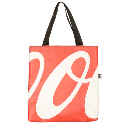 Borsa Shopper 40x40 Rosso e bianco