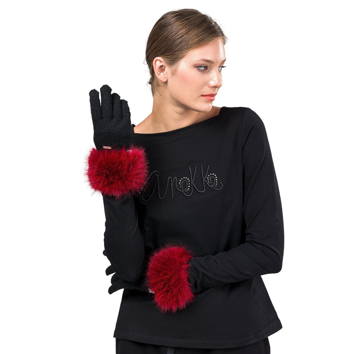 ANEKKE - Guanti con ecopelliccia-ANEKKE-VIALESCARPE