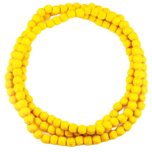 LOOM - Collana Doan Semplice Seta Giallo