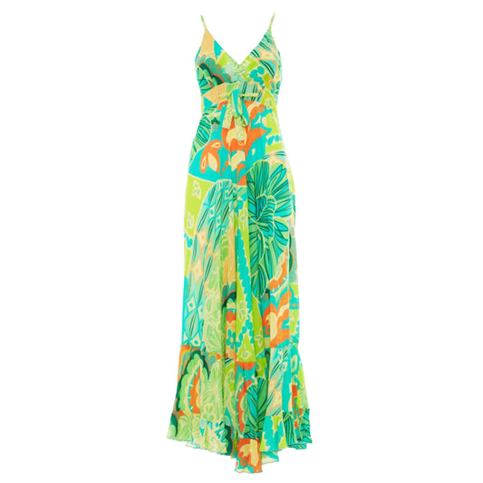 BABA DESIGN - Abito lungo MYSTIC LAGOON