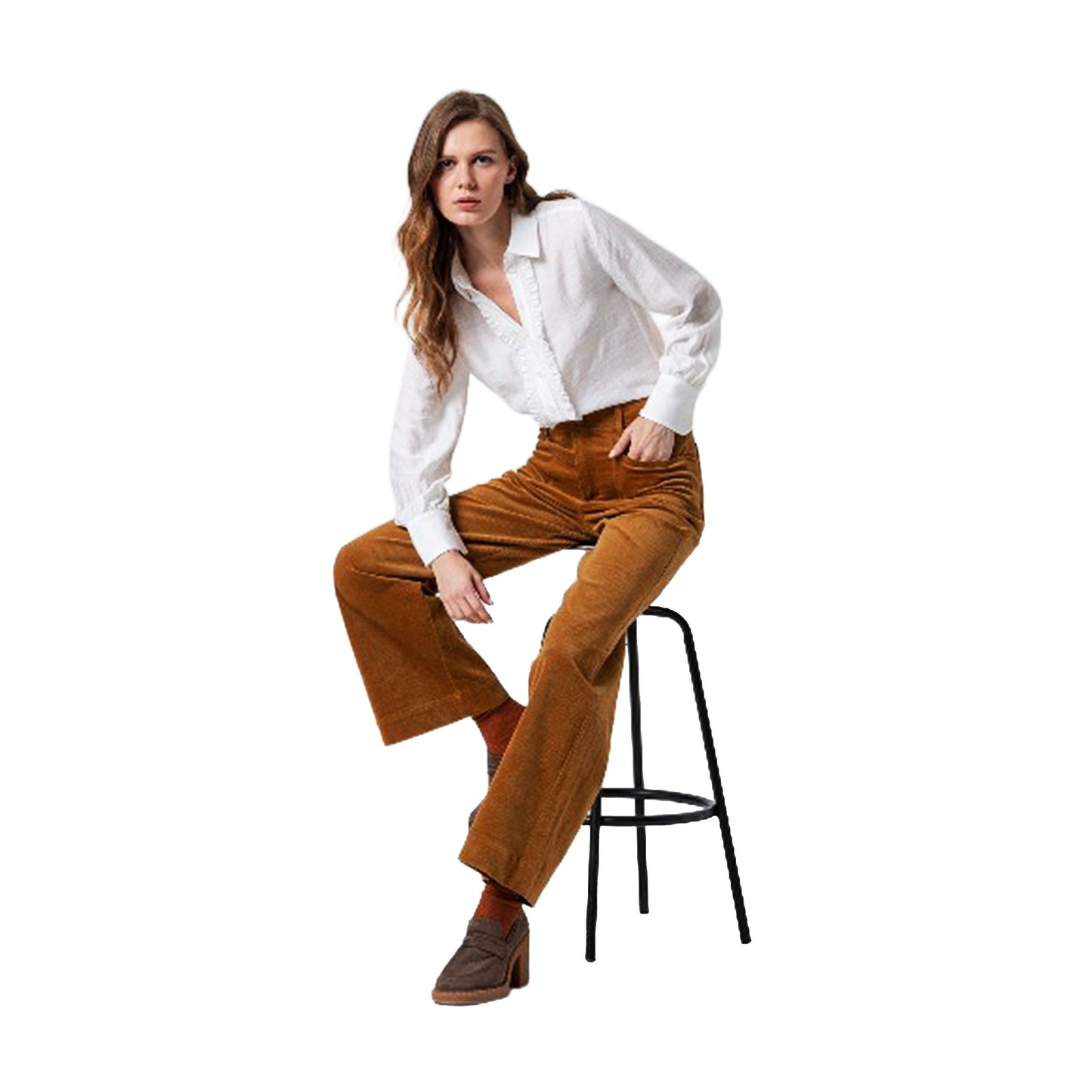 SURKANA - Pantaloni svasati con tasche applicate