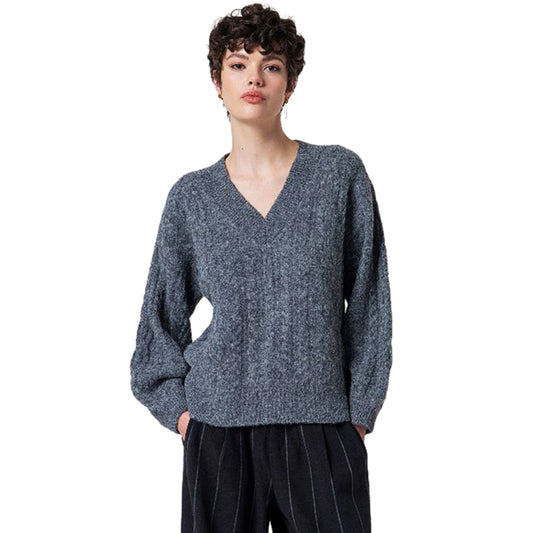 SURKANA - Maglione oversize a trecce-SURKANA-VIALESCARPE