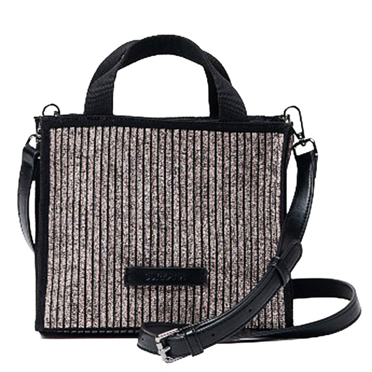 SURKANA - Mini shopper in maglia con zip e doppio manico