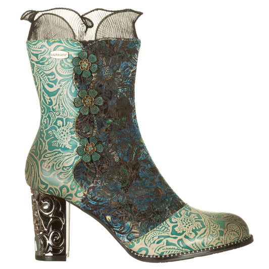 LAURA VITA Stivaletti con tacco lavorato LEDAO48 Tiffany