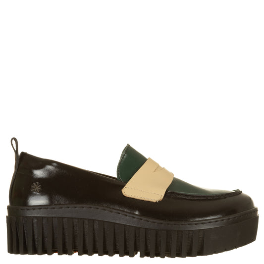 ART Mocassini Brighton nappa skinny BLACK-JUNGLE
