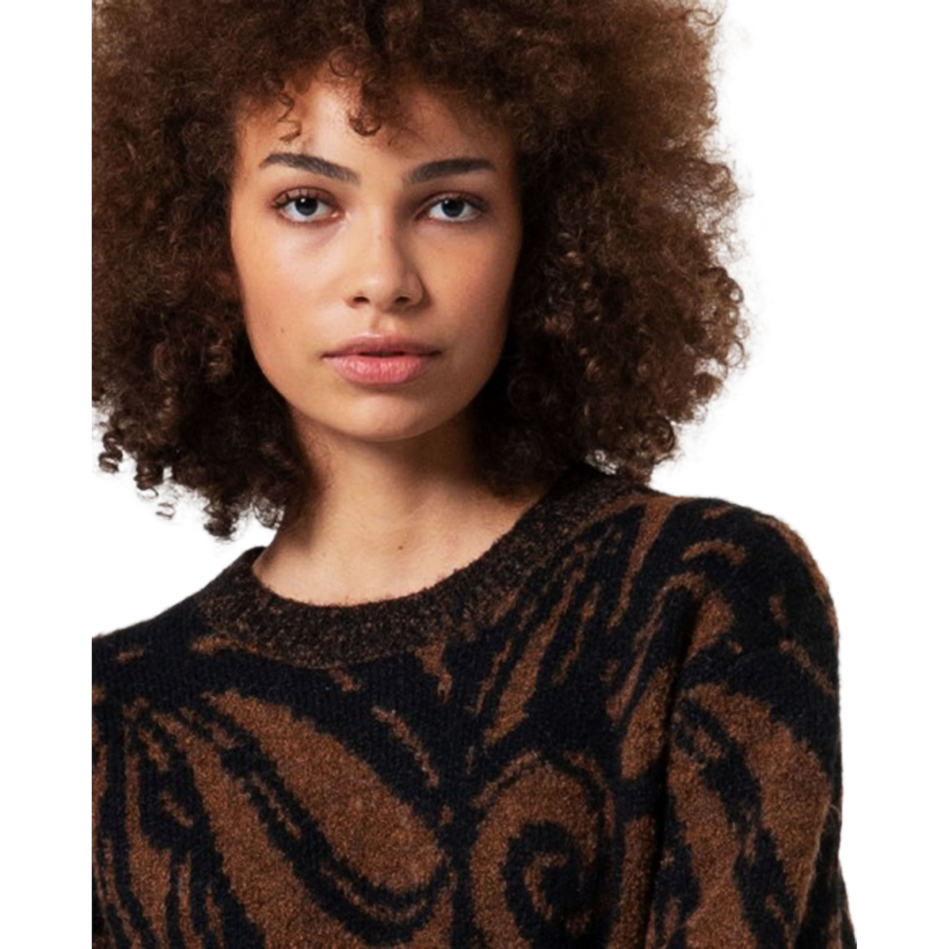 SURKANA - Maglione girocollo con maniche a sbuffo-SURKANA-VIALESCARPE