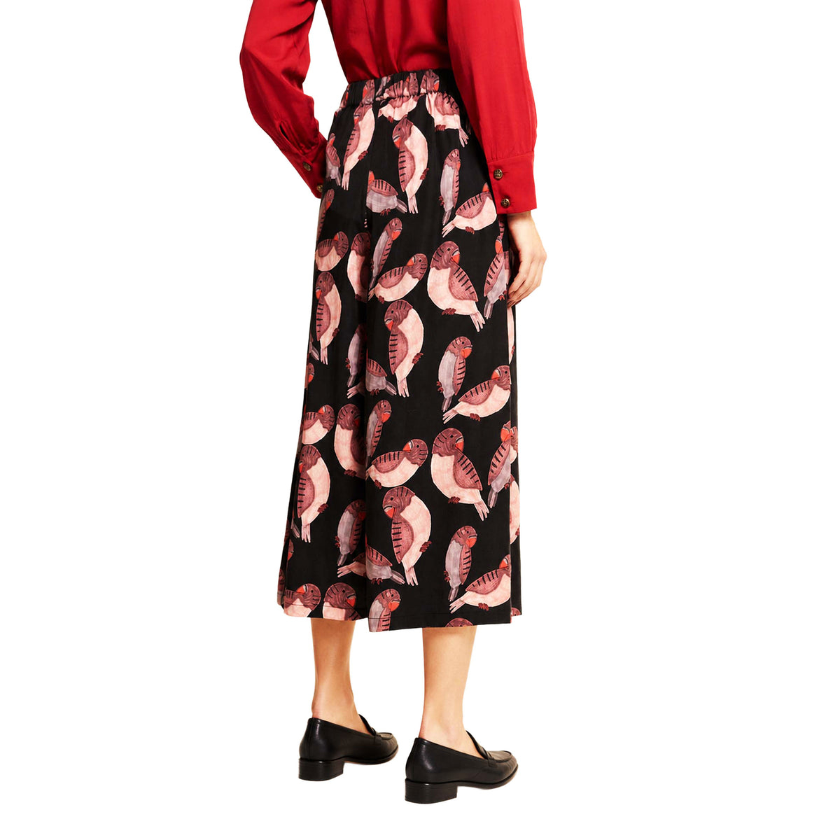 PEPALOVES Pantaloni cropped Birds